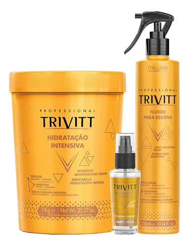 Hidratação 1kg | Fluído P/ Escova 300ml & Reparador 30ml