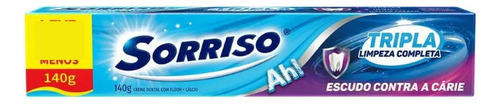 Creme Dental Sorriso Tripla Limpeza Completa 140g