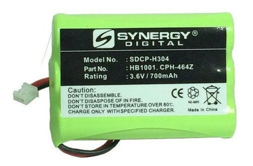 Sdcph304  Bateria De Nimh Voltios 700 Mah Ultra Hipo  Bater