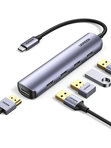 Ugreen Hub Usb C, 4k A 30hz Hdmi Usb C Hub Multipuerto Adapt