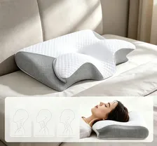 Almohada Memory Foam Ortopédica Cervical Ergonómica,,Almohada Viscoelástica Espuma De Alta Densidad,Almohada Para Cuello