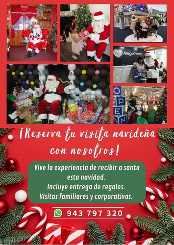 Imagen 3 de 5 de Papa Noel Va A Tu Casa,colegio Y Empresa