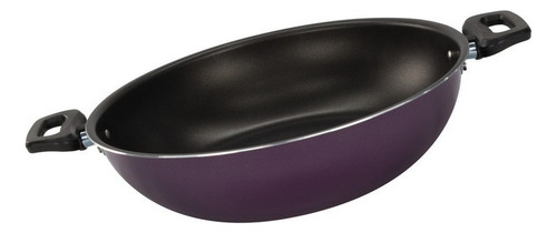 Cacerola Deleite Color Morada De 28cm Con Antiadherente Color Púrpura