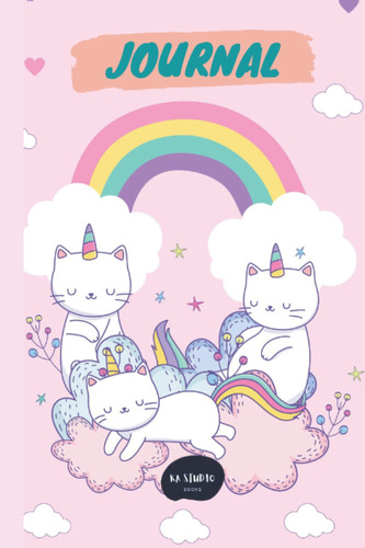 Journal: Cute Cat Unicorn And Pony, Super Cute Journal Diary