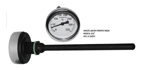 Termometro Iglu Especial  Churrasqueira Defumador Inox 350ºc