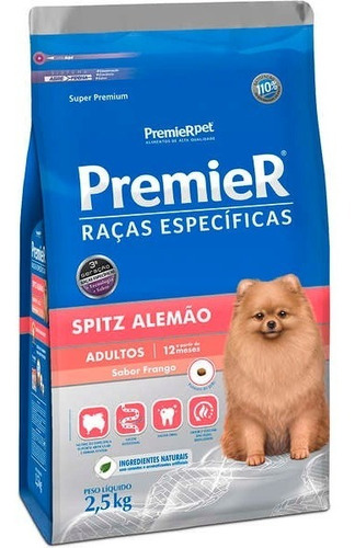 Ração Premier Spitz Alemão Adulto 2,5kg