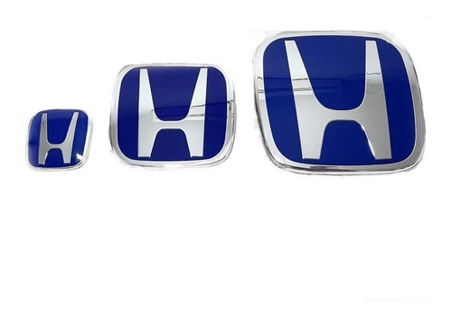Honda Civic Emblema X3 H Azules Delan+tras+ Volante  06-15