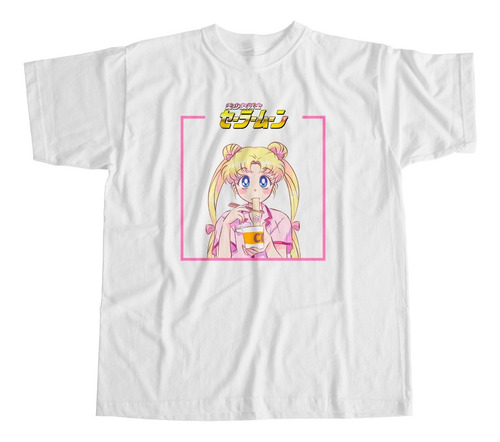 Imagen 1 de 6 de Remera Algodón Sailor Moon Serena Ramen