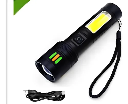Linterna Led Cob Recargable Con Zoom Ld-1723