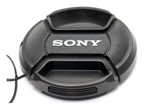 Tapa Lente 55mm Para Sony Con Logo Generica