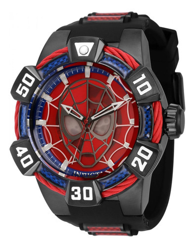 Reloj Para Hombres Invicta Marvel 41024 Negro Rojo