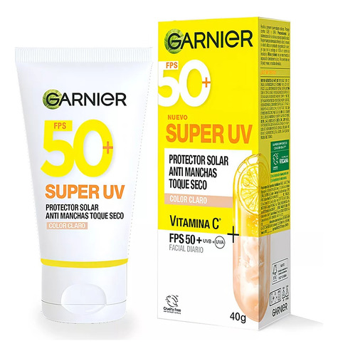 Protector Solar Super Uv Toque Seco 40ml Garnier