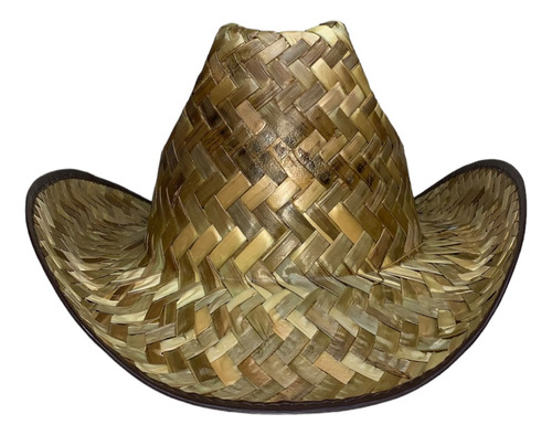 Sombrero Vaquero Adulto 1 Pz Palma Paja Disfraz Batucada