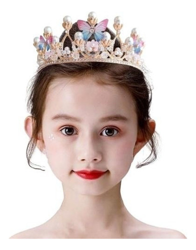 Zy Mariposas Perlas Coronas Reina Niña Boda Tocado Novias