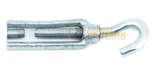 Imagen 7 de 10 de Tensor Cable Acero Galvaniz Ojo/gancho M5