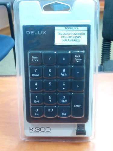 Teclado Numèrico Delux K300 Inalámbrico Otiesca
