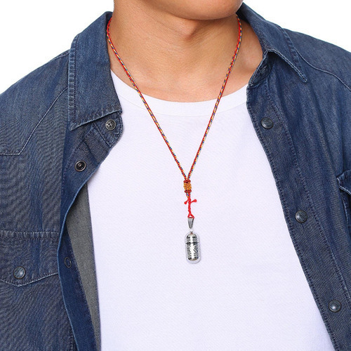 5 Collares De Cenizas Para Hombres Pastillero Colgante De