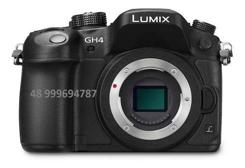 Camera Panasonic Gh4 - 4k + 2 Baterias + 3 Adaptadores Lente