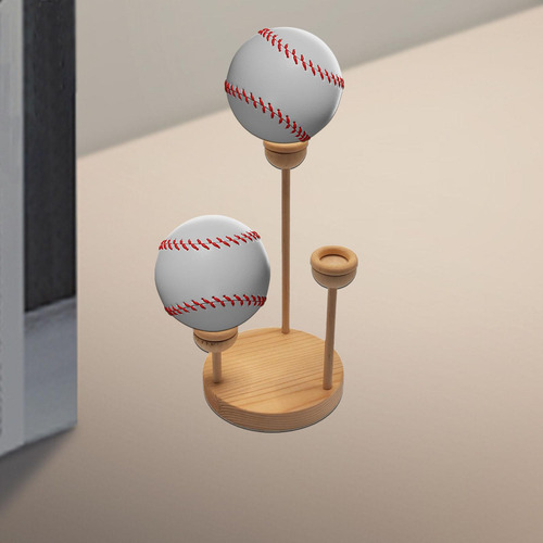 Soporte De Exhibición De Béisbol Con 3 Asientos Para Bola