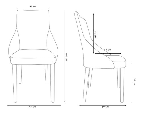 Silla Lisboa - Patas Cromadas O Tapizadas - Set X2 Unidades