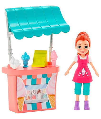 Polly Pocket  Stand De Helados De Lila