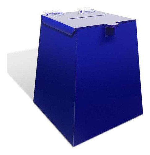 Urna Para Votação Acrílico Azul Sem Transparência 30cm Alt 