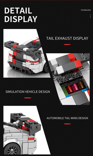 A Bloques De Construcción City Racing Car, Modelo Champion