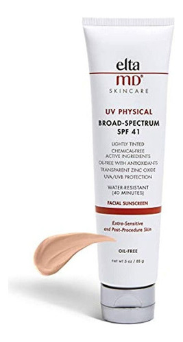 Eltamd Uv Physical Broad-spectrum Spf 41 Tinted, 3.0 Oz