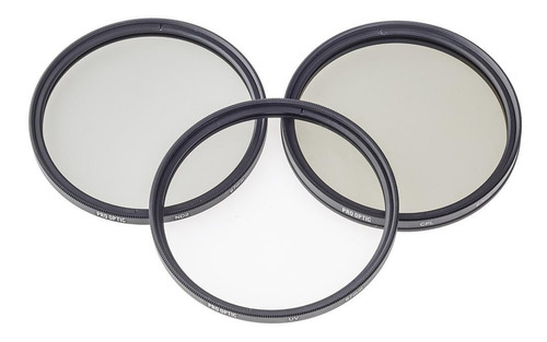 Imagem 3 de 4 de Kit Filtros Pro Optic 3x1 Uv + Cpl + Nd2 67mm