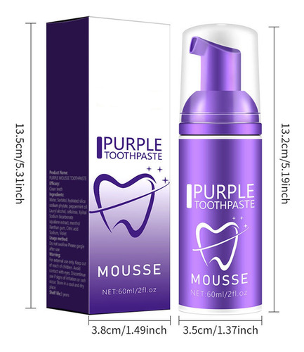 Um Creme Dental De Mousses Roxo Para Remover O Mau Hálito Lo