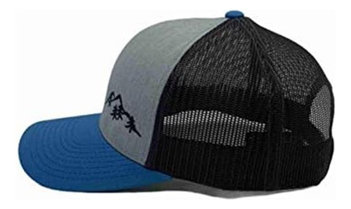 Apollo Cap Co. Trucker Cap - Gorra Bordada Con Montañas Y Ár