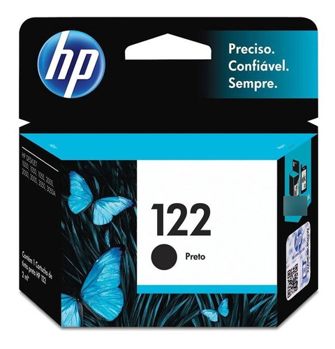 Cartucho De Tinta Hp 122 Ch561hb Preto 15485