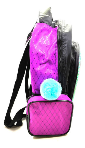 Mochila Escolar Espalda 14 Lol Queens C Line Color Violeta