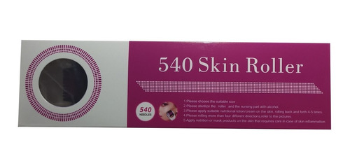 Imagen 4 de 5 de Derma Roller Facial 540 Pines 0.5mm Uso Estético