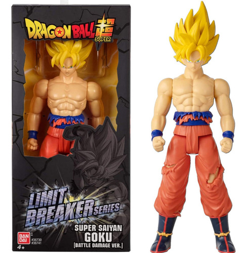 Muñeco Colección Goku Battle Damage 30cm Bandai Original 