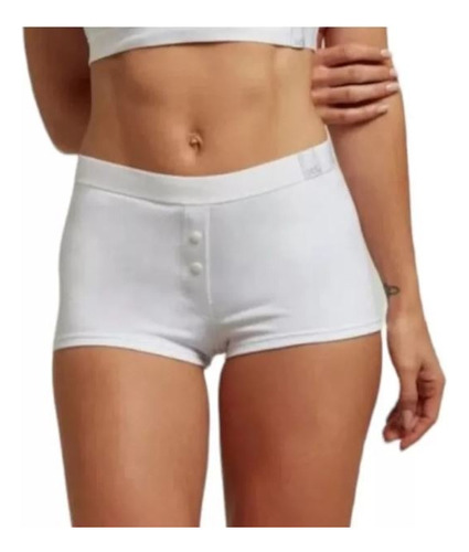 Bombacha Boxer Short Mujer C/cintura Algodon Selu 8378 