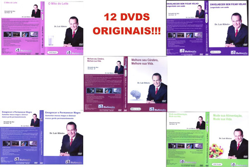 5 Temas Em 12 Dvds - Dr. Lair Ribeiro - Dvds Originais!!!