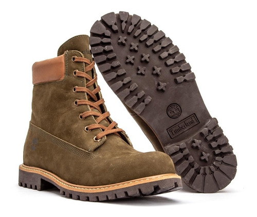 Bota Timberland Clássica Inch Couro Nobuck Sola Latex C/nf