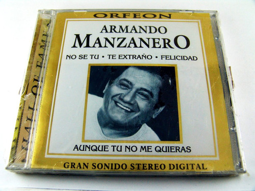 Armando Manzanero Hall Of Fame Cd Nuevo Sellado 2005