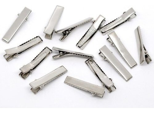 Pepperlonely Marca 50pc Silver Tone Single Prong Alligator P