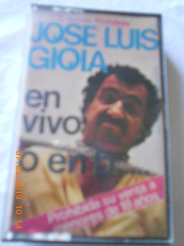 Cassette Humor - Chistes - Jose Luis Gioia En Vivo O En B...