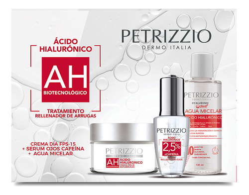 Set Tratamiento Rellenador De Arrugas Ácido Hialurónico | Petrizzio Dermo