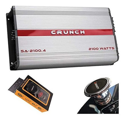 Crunch Sa-2100.4 Serie De Choque 2,100-watt 4-cannel Mpz2o