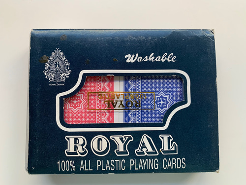 Naipes Poker Royal Originales - 2 Mazos Completos - Washable