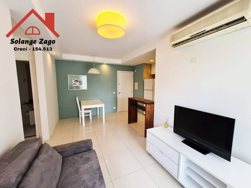 Lindo Apartamento No Brooklin Com 50m² E Com Uma Suite - 2098