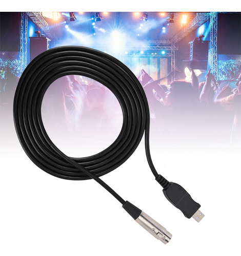 Cable Adaptador Usb Xlr, Cable De Micrófono, Conector Hembra