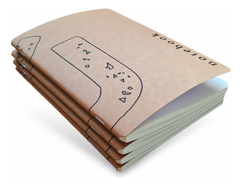 Cuaderno Abrochado Midori A5 Repuesto 40hojas Lisas X2
