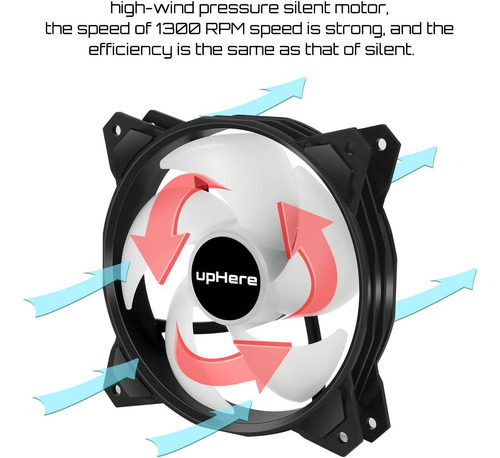 Uphere Long Life 120 Mm 3 Pinos De Alto Fluxo De Ar Edição S