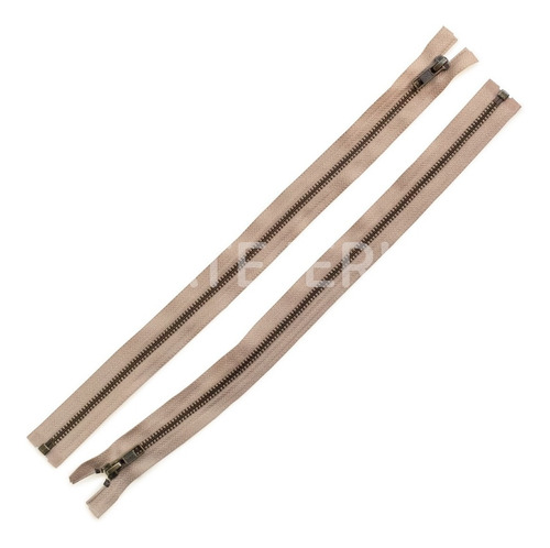 Imagen 2 de 4 de Cierres Ykk Metal Empavonado Desmontable Cad 5 Automát 80cm