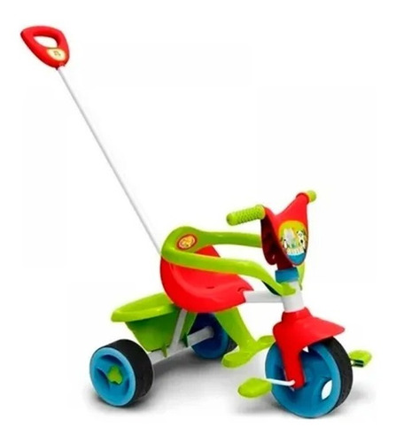 Imagen 1 de 1 de Triciclo Infantil Con Barra Safari Kuma Kids